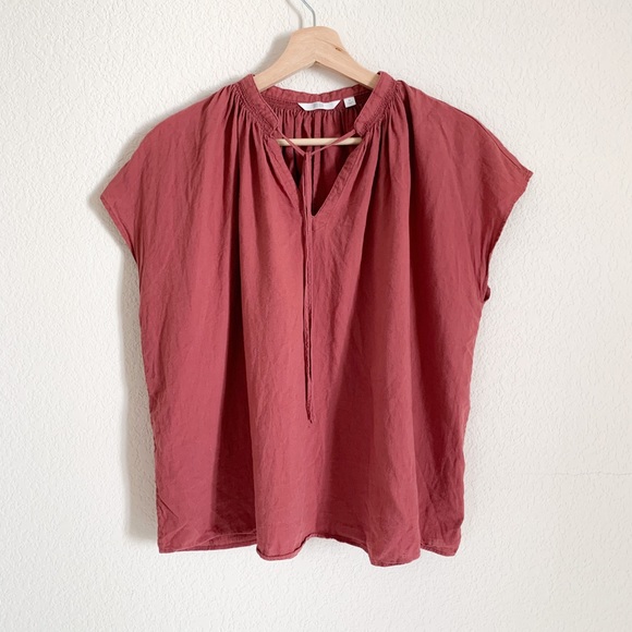 Uniqlo Pink Short Sleeve Cotton Top Size Medium - Picture 1 of 3
